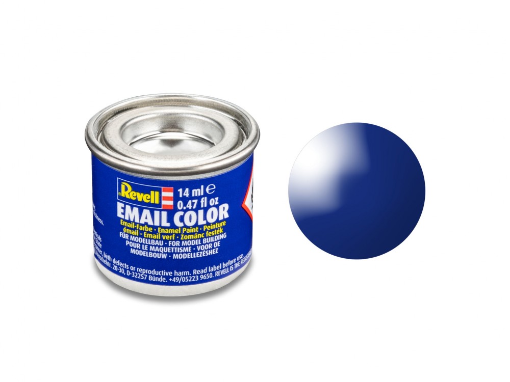Ultramarin-blauw, glanzend RAL 5002 14 ml blik Revell modelv